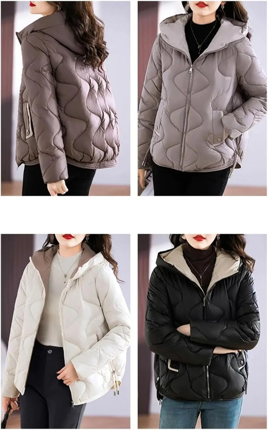 Dawery Winter Jacket Women Hooded Down Cotton Coat Female Parkas Thick Warm Cotton-Padded Coat Outwear