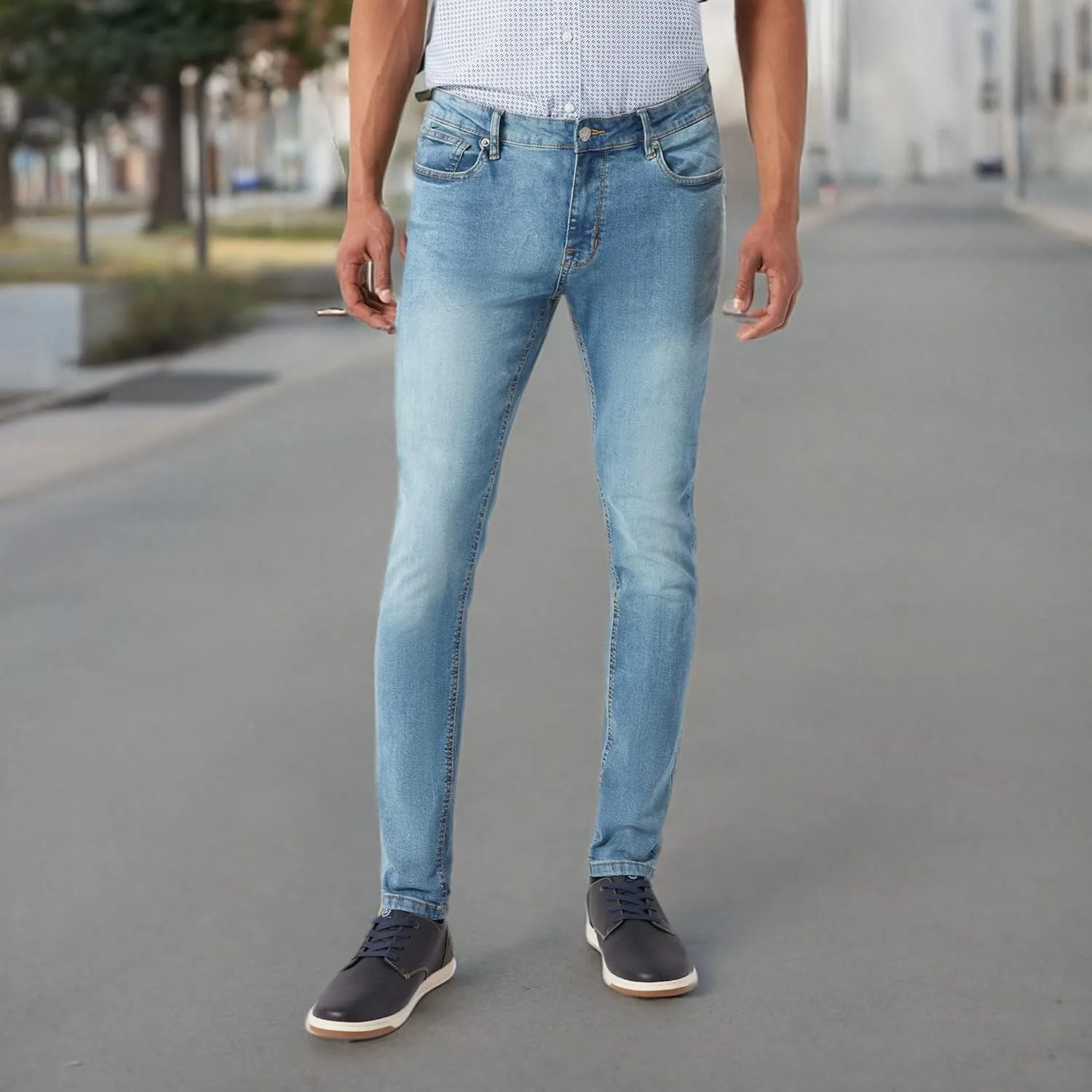 DKNY Jeans for Men - Premium Soft Skinny Fit Mens Stretch Jeans
