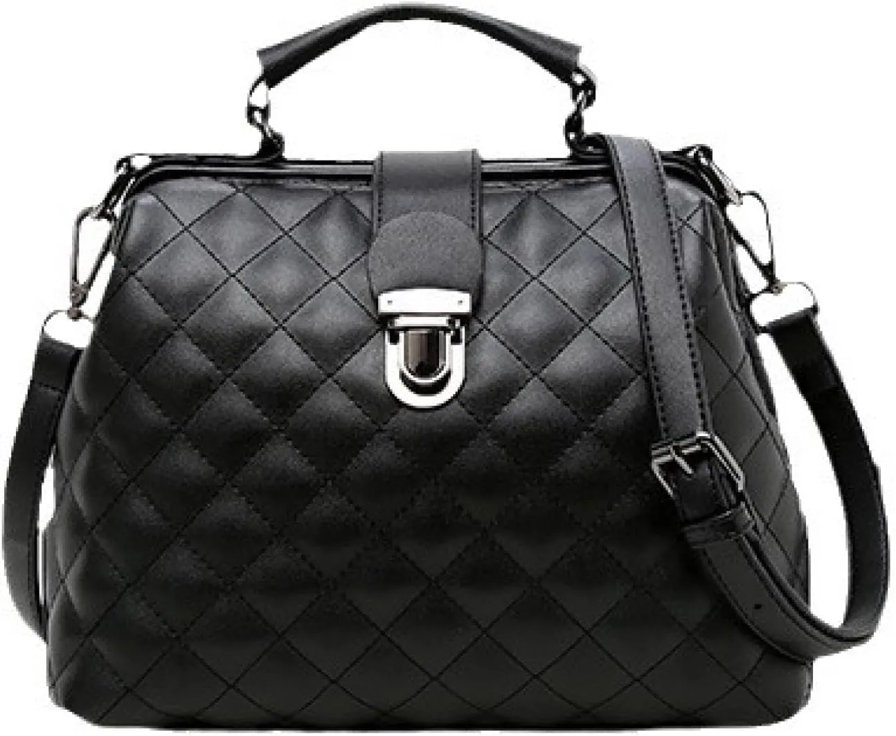 Doctor's Bag, Crossbody Bag, Women's Handbag, Shoulder Bag, Nubuck Leather Women's Bag