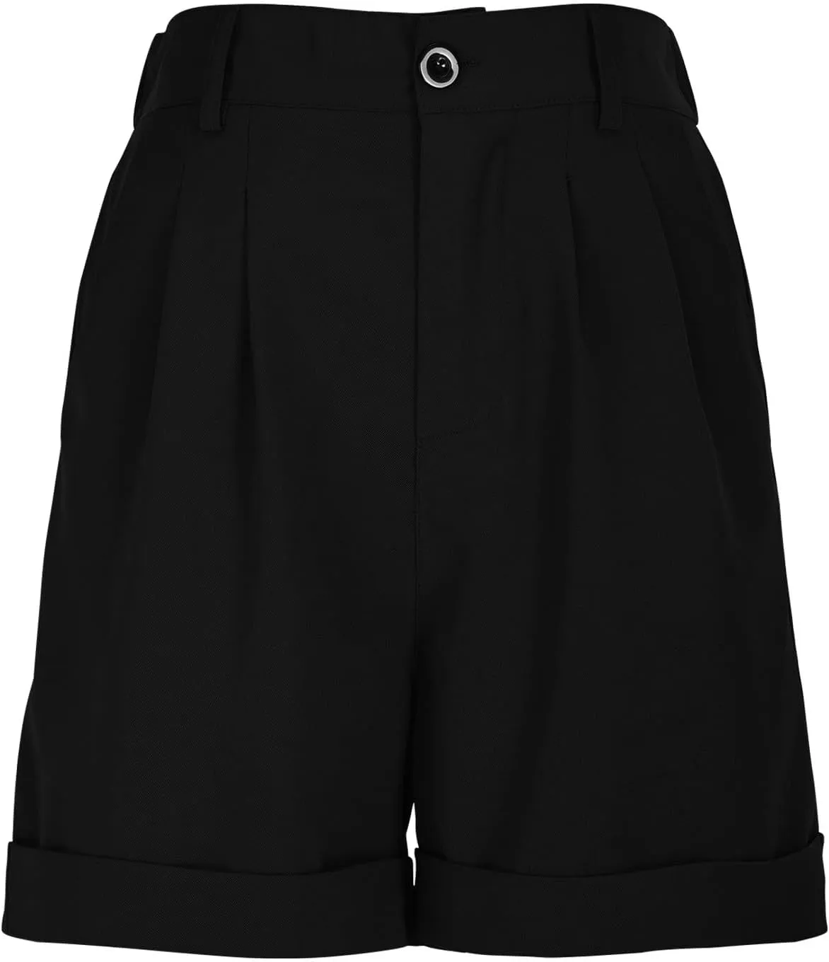 Dressy Shorts for Women Casual High Waisted Wide Leg Tailored Pleated Shorts Summer Business Work Short with Pockets