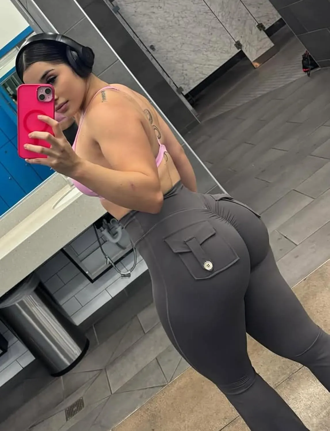 Flare Leggings with Back Pockets for Women Workout Leggings Scrunch Butt Lifting Gym Yoga Pant