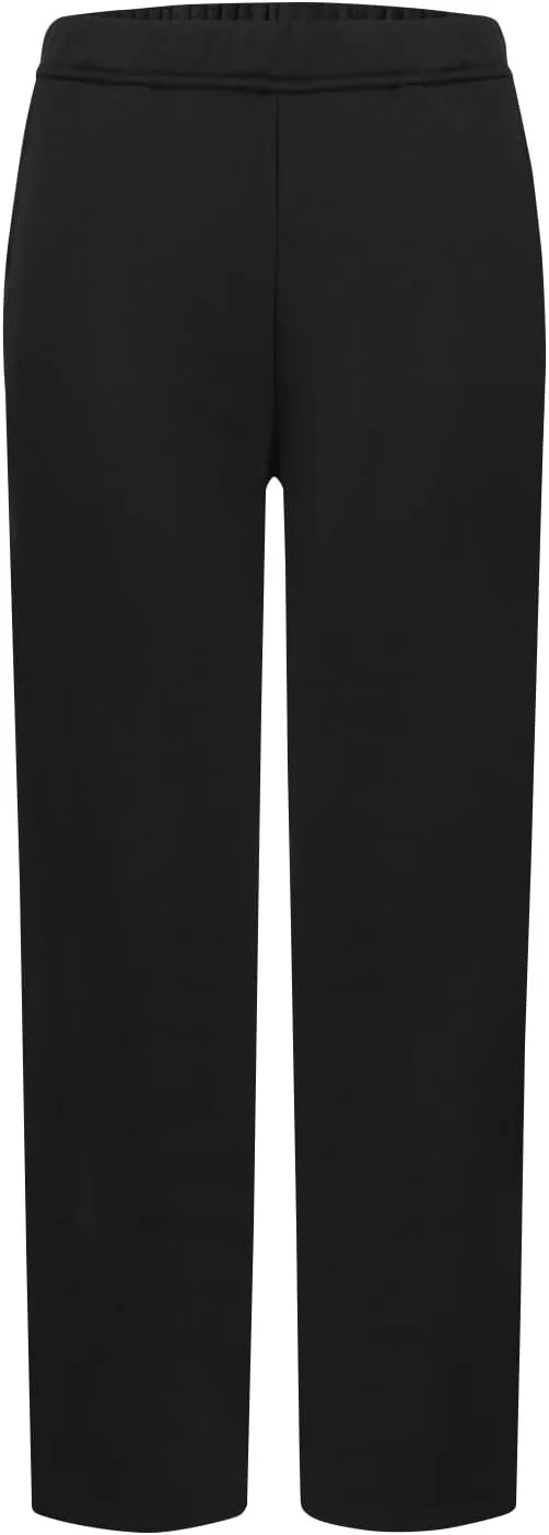 Fleece Straight Leg Sweatpants for Women Elastic High Waisted Joggers Athletic Sweat Pants Lounge Pants with Pockets