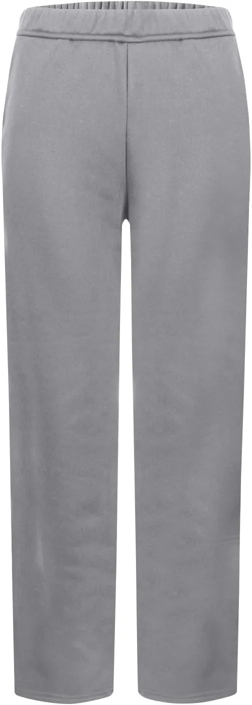 Fleece Straight Leg Sweatpants for Women Elastic High Waisted Joggers Athletic Sweat Pants Lounge Pants with Pockets