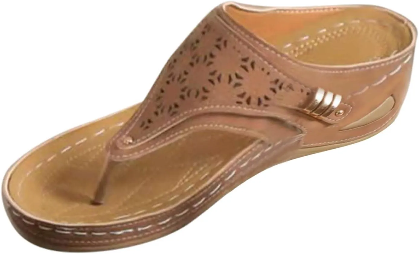 Flip Flops Women Women's Cross Strappy Sandals Womens Sandal Comfortable Flip Flops Arch Support
