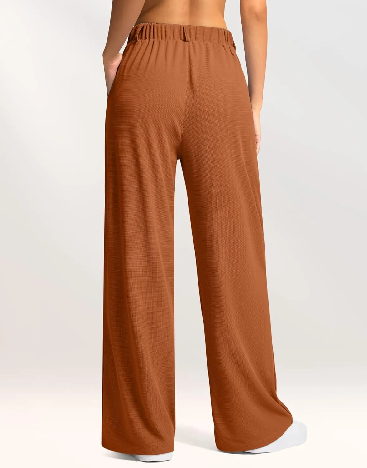 G Gradual Women's Wide Leg Pants High Waisted Waffle Knit Business Casual Slacks 2025 Office Dress Trousers Pants for Women