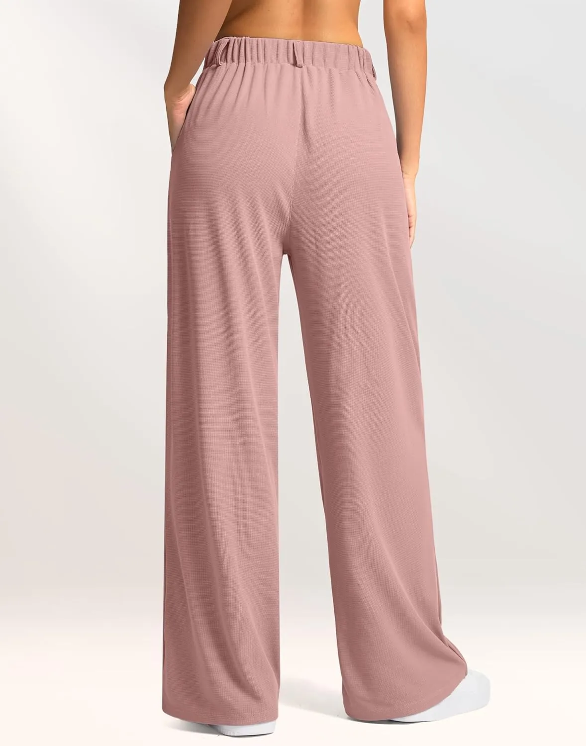 G Gradual Women's Wide Leg Pants High Waisted Waffle Knit Business Casual Slacks 2025 Office Dress Trousers Pants for Women