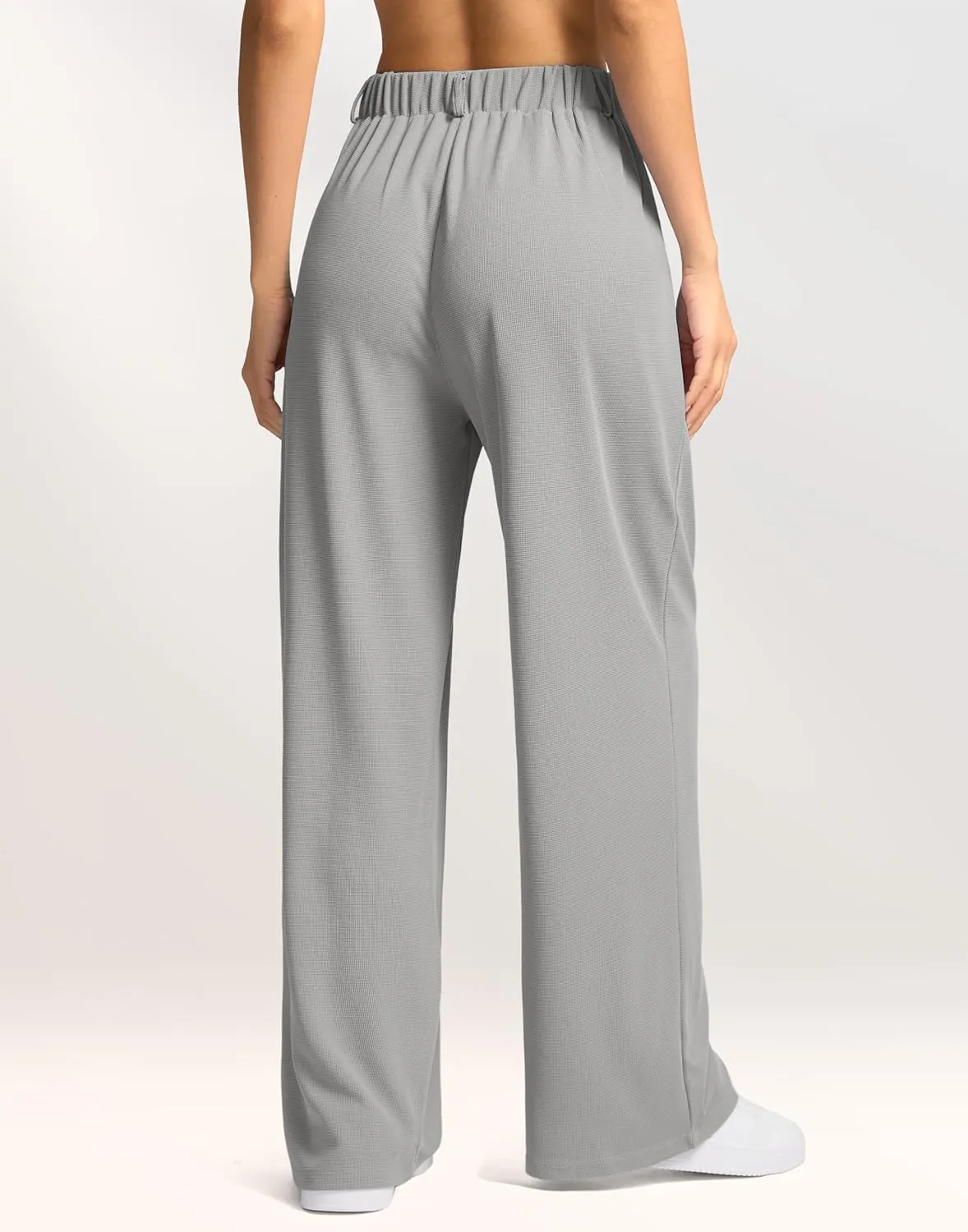 G Gradual Women's Wide Leg Pants High Waisted Waffle Knit Business Casual Slacks 2025 Office Dress Trousers Pants for Women