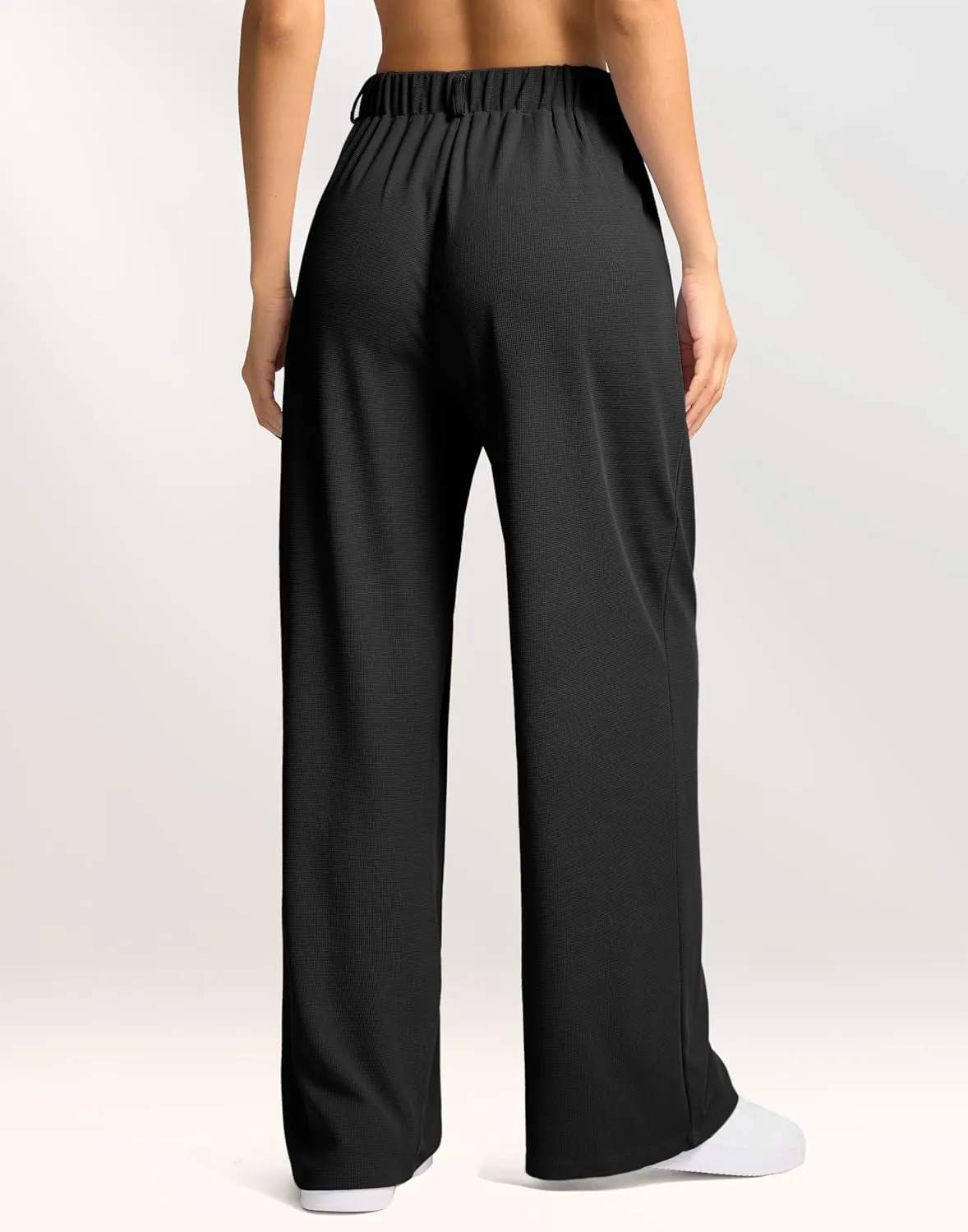 G Gradual Women's Wide Leg Pants High Waisted Waffle Knit Business Casual Slacks 2025 Office Dress Trousers Pants for Women