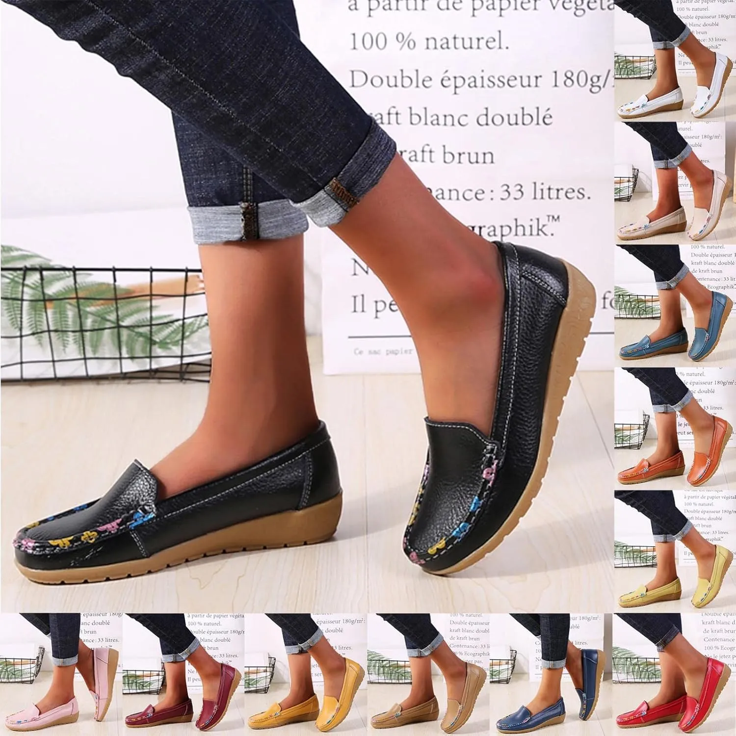 Gibobby Sandals Women Dressy Summer Slip on Shoes Closed Toe Loafers Dress Shoes for Women Shoes Flats Comfortable