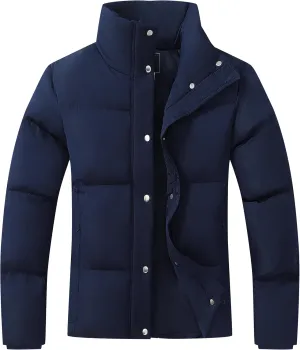 GIMECEN Women's Winter Coat Full-Zip Down Jacket Waterproof Puffer Coat Warm Parkas Long Sleeve Outerwear
