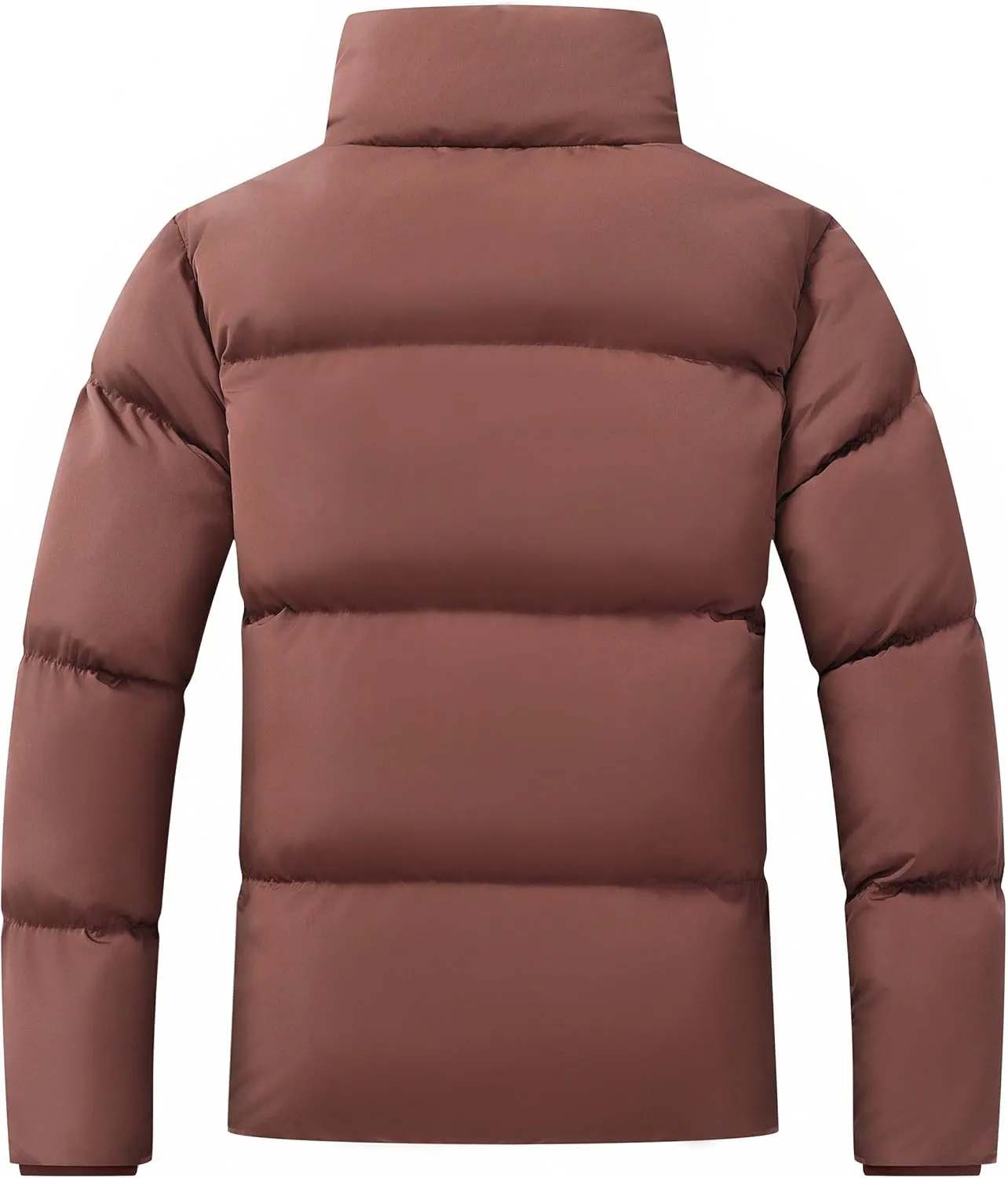 GIMECEN Women's Winter Coat Full-Zip Down Jacket Waterproof Puffer Coat Warm Parkas Long Sleeve Outerwear