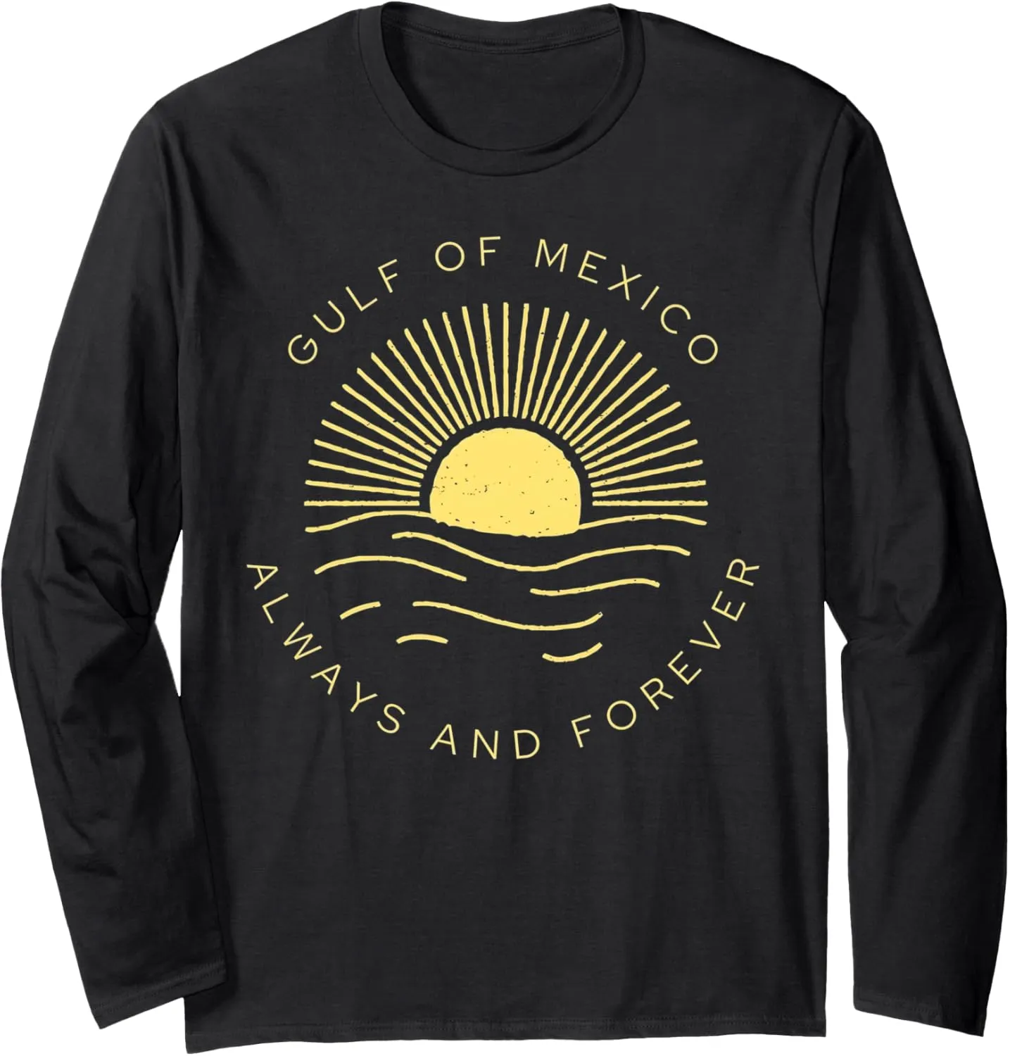 Gulf of Mexico Always & Forever Vintage Sunset Political Long Sleeve T-Shirt