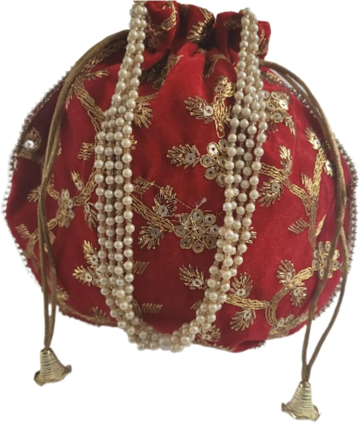 Handcrafted Women Potli Bag Purse Handbag Indian velvet Party Wedding Clutch Bag Traditional Return gift