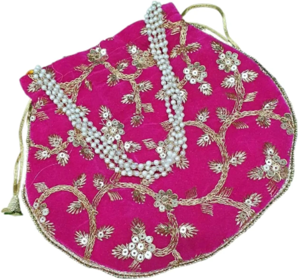 Handcrafted Women Potli Bag Purse Handbag Indian velvet Party Wedding Clutch Bag Traditional Return gift