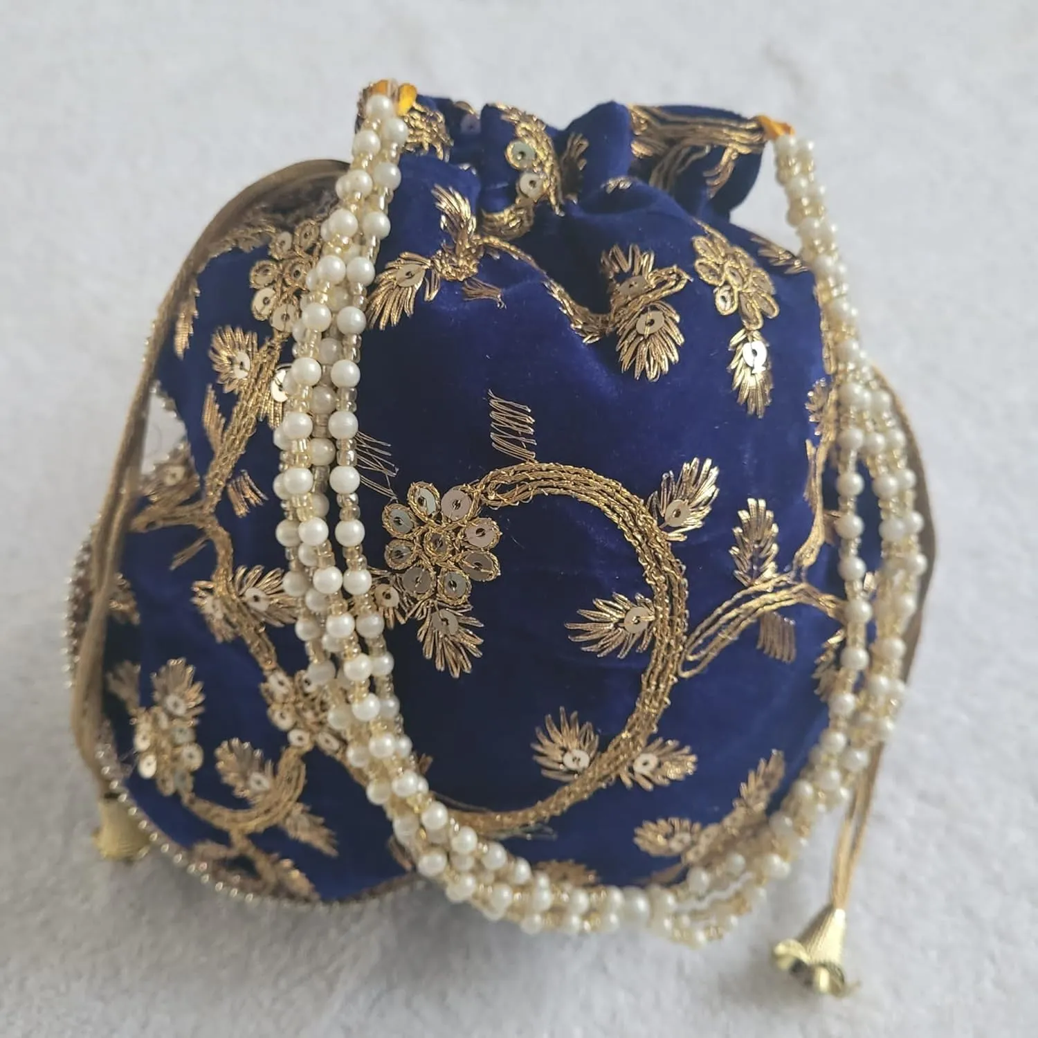 Handcrafted Women Potli Bag Purse Handbag Indian velvet Party Wedding Clutch Bag Traditional Return gift