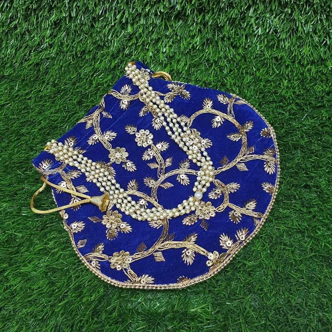 Handcrafted Women Potli Bag Purse Handbag Indian velvet Party Wedding Clutch Bag Traditional Return gift