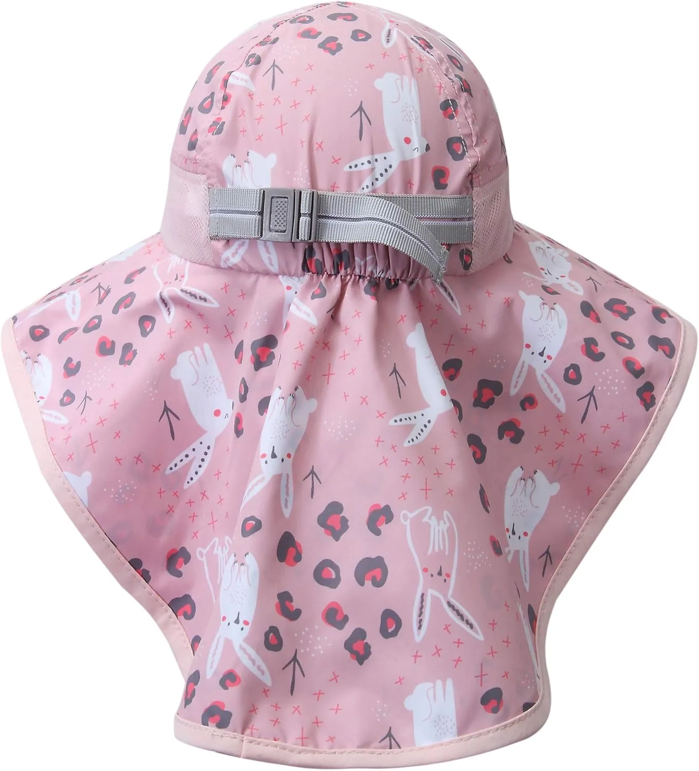 icolor Kids Sun Hat UPF50  Sun Protection Bucket Hat Toddler Summer Beach Play Hats with Neck Flap for Girl Boy Ages 3~10