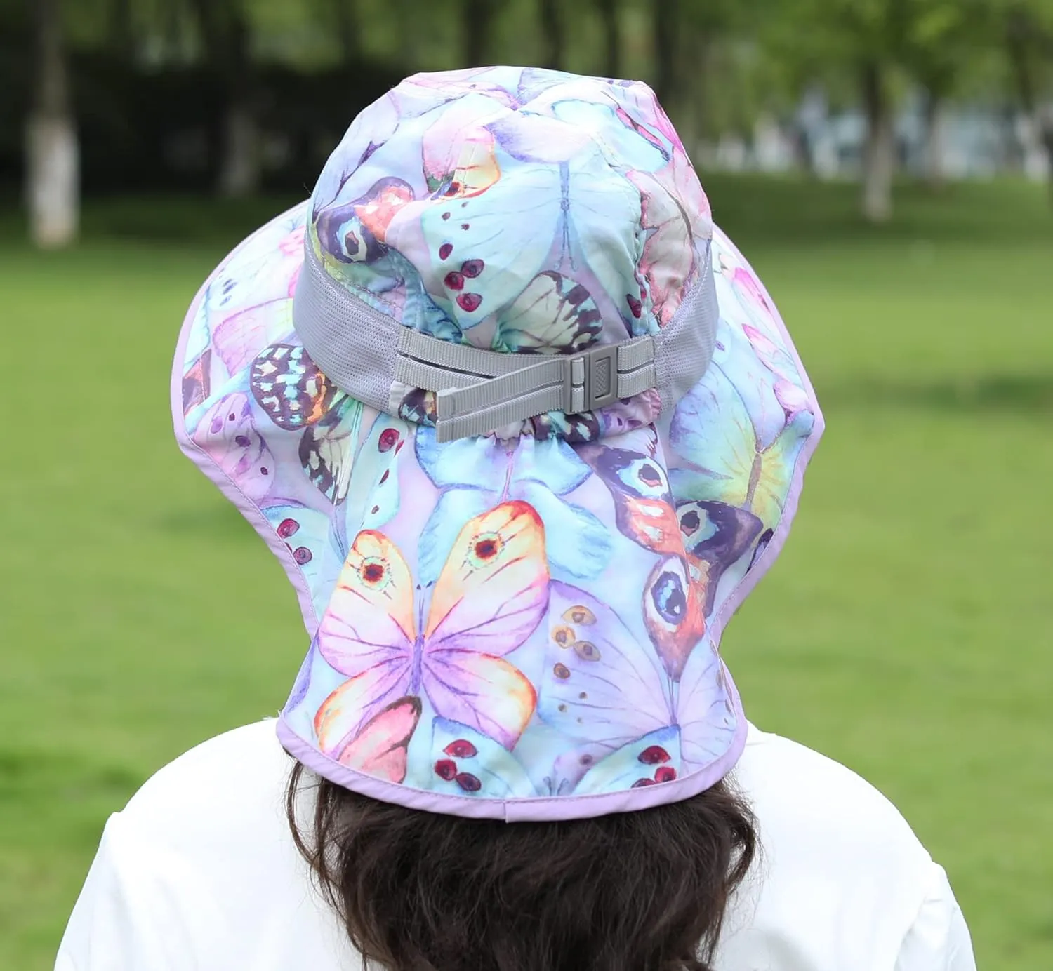 icolor Kids Sun Hat UPF50  Sun Protection Bucket Hat Toddler Summer Beach Play Hats with Neck Flap for Girl Boy Ages 3~10
