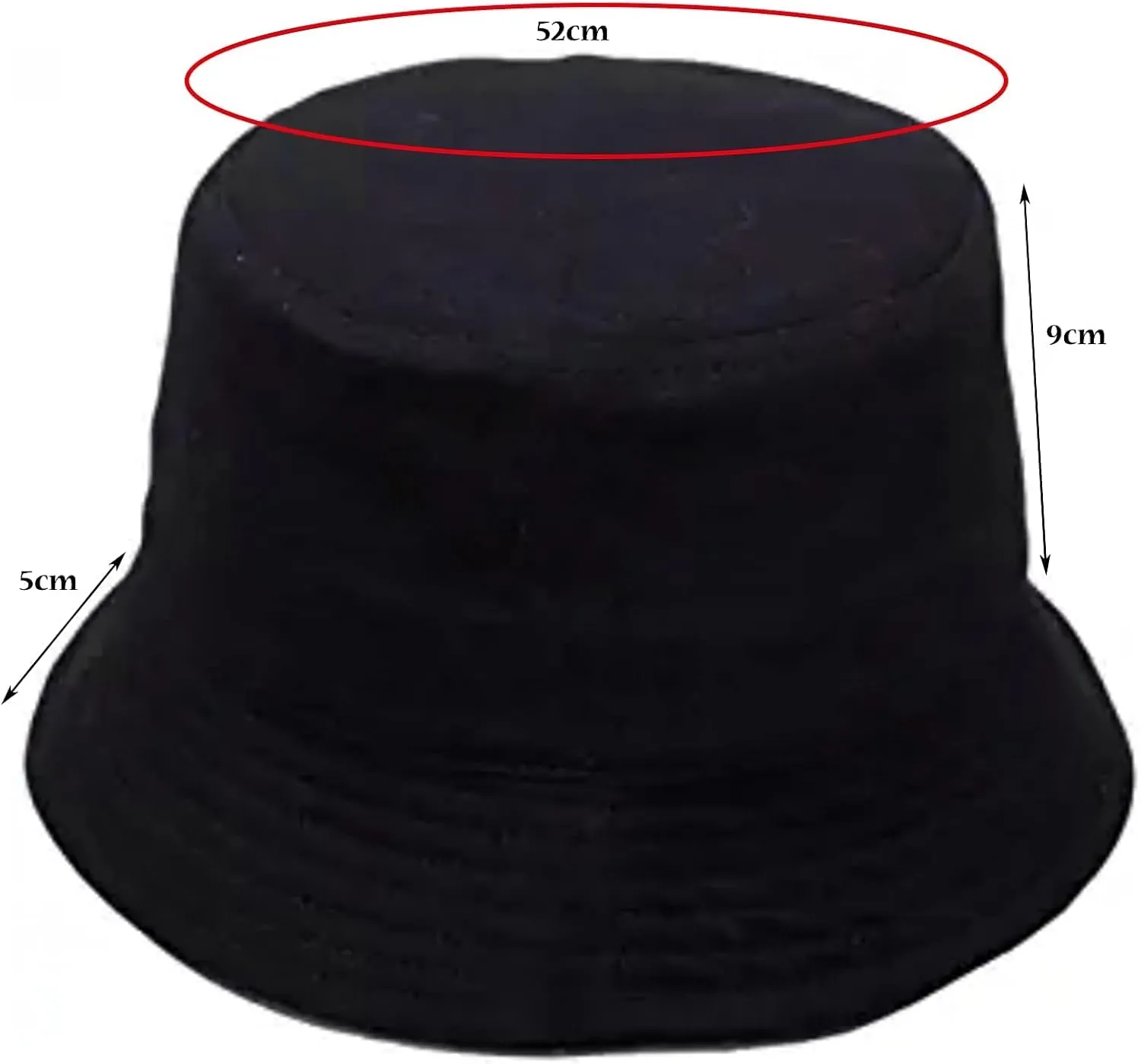 Kids 1-3T Sun Bucket Hats Toddler Anti-UV-Protection - Cotton Wide Brim Hats Fit for 52cm(20.5inches)