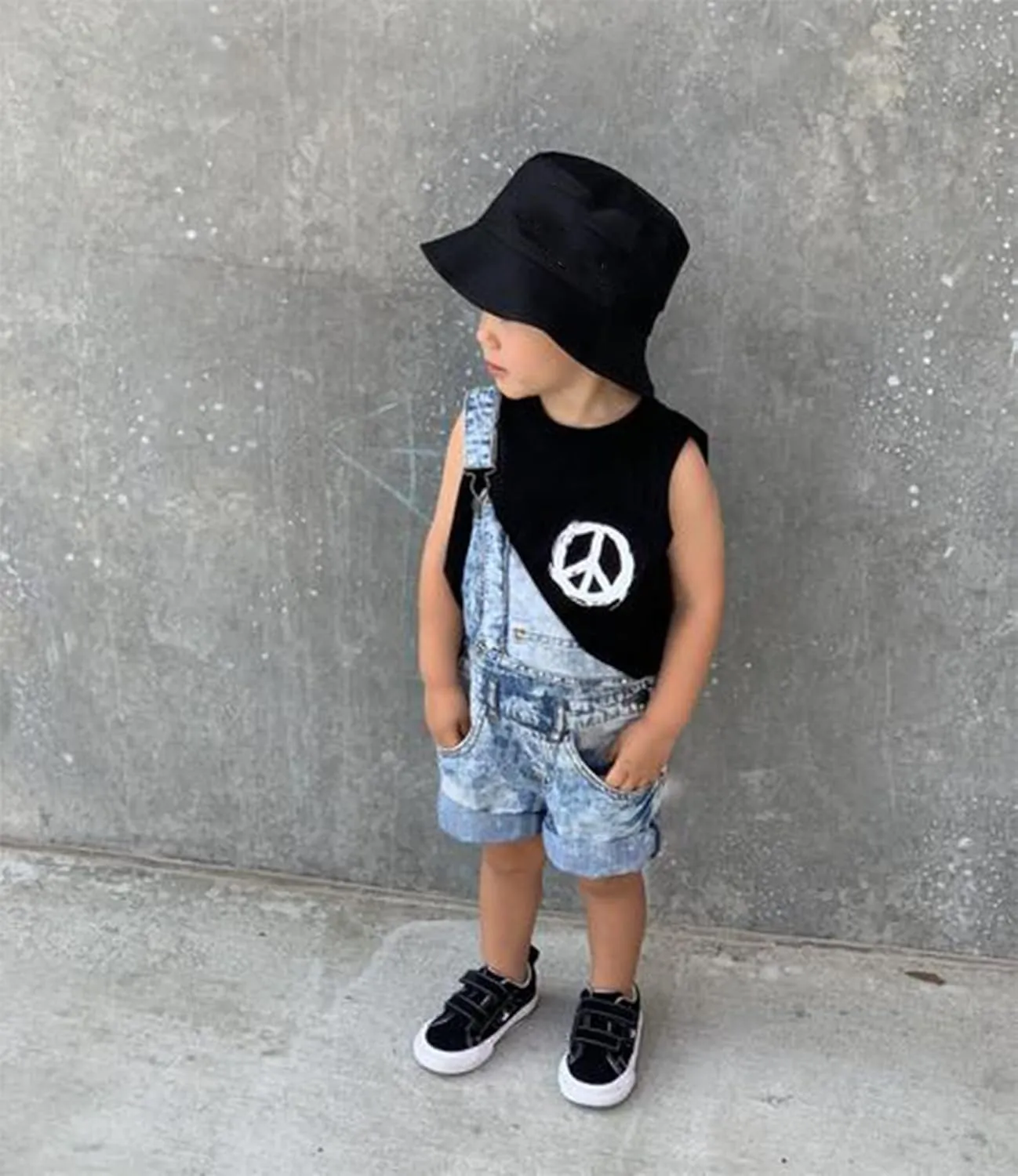Kids 1-3T Sun Bucket Hats Toddler Anti-UV-Protection - Cotton Wide Brim Hats Fit for 52cm(20.5inches)