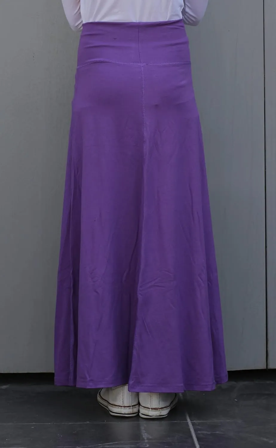 Kosher Casual Long Maxi Skirt with Fold Over Waist for Girls Kids
