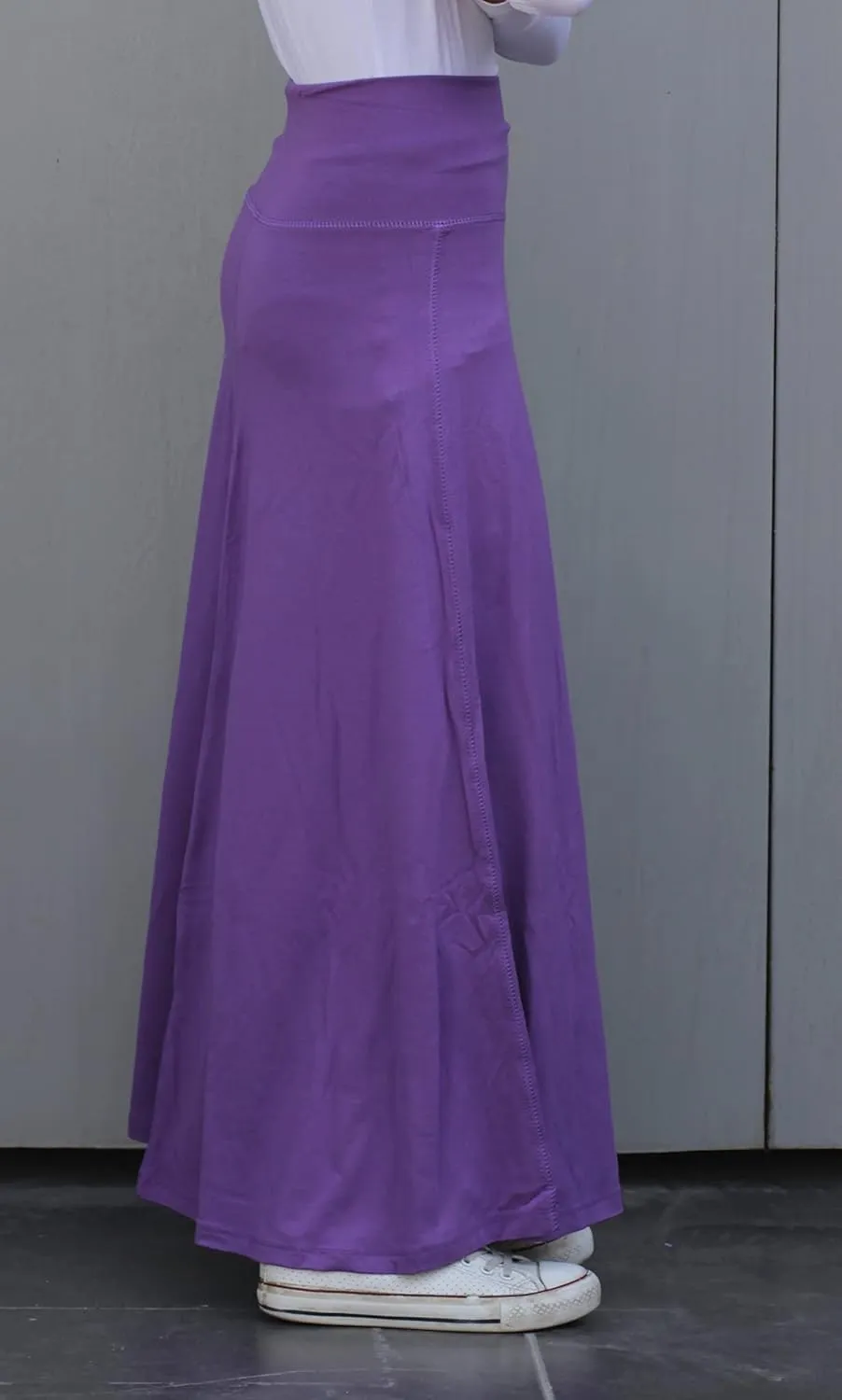 Kosher Casual Long Maxi Skirt with Fold Over Waist for Girls Kids