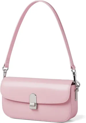 LA FESTIN Split Leather Crossbody Purses For Women With Dual Straps - Trendy Women's Shoulder Handbags Designer Satchel Bags