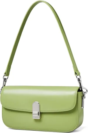 LA FESTIN Split Leather Crossbody Purses For Women With Dual Straps - Trendy Women's Shoulder Handbags Designer Satchel Bags