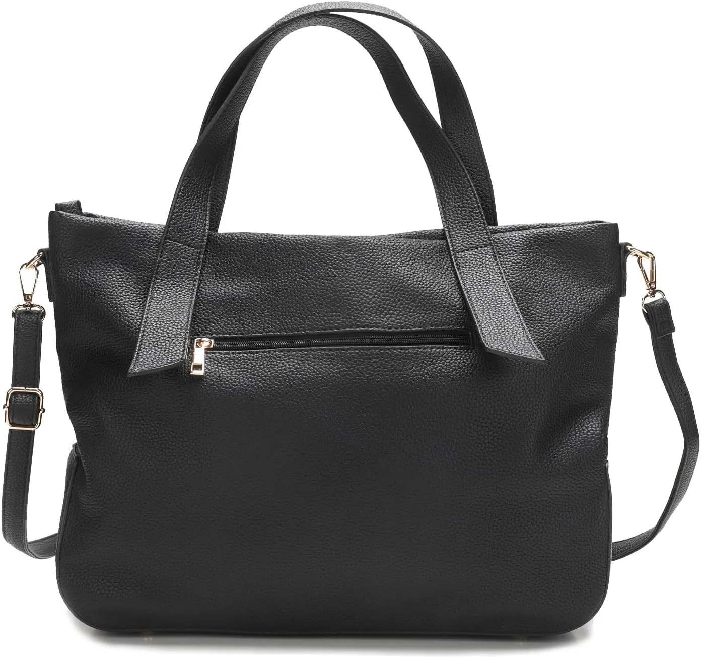 Leather Tote Shoulder Bag for Women Satchel Handbag with Top Handles | Minimalist Elegant | Large Capacity Bag