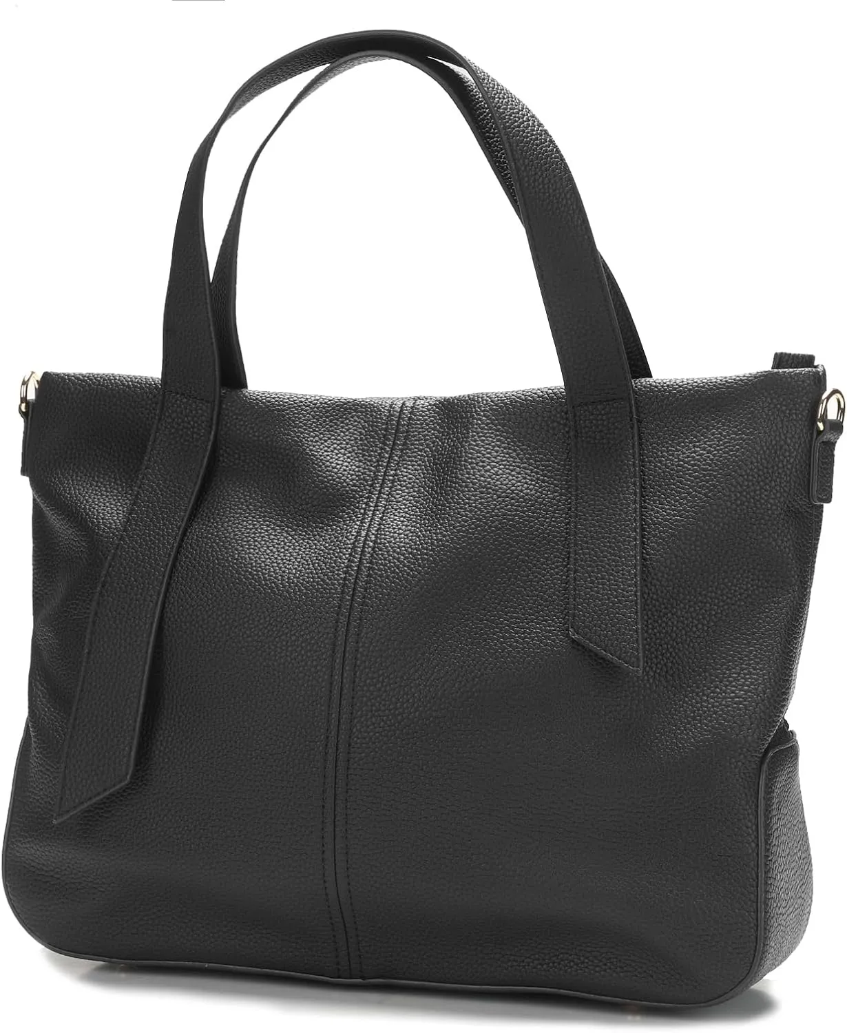 Leather Tote Shoulder Bag for Women Satchel Handbag with Top Handles | Minimalist Elegant | Large Capacity Bag