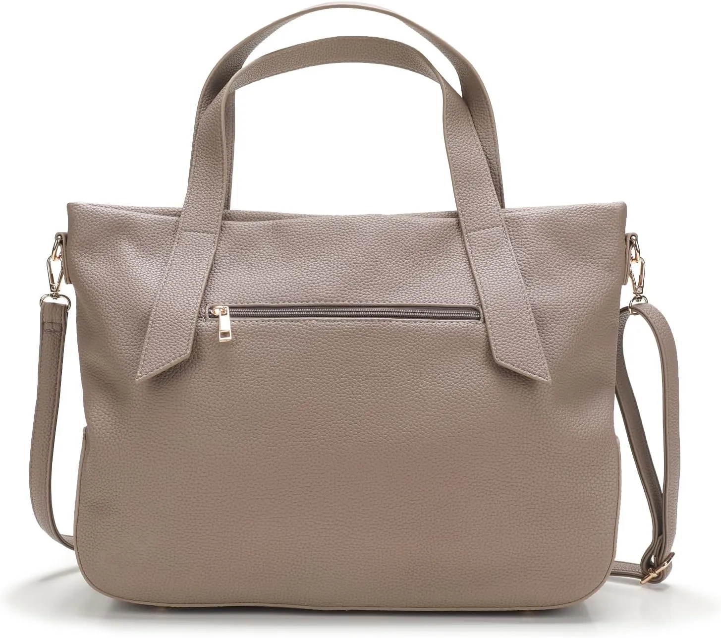 Leather Tote Shoulder Bag for Women Satchel Handbag with Top Handles | Minimalist Elegant | Large Capacity Bag