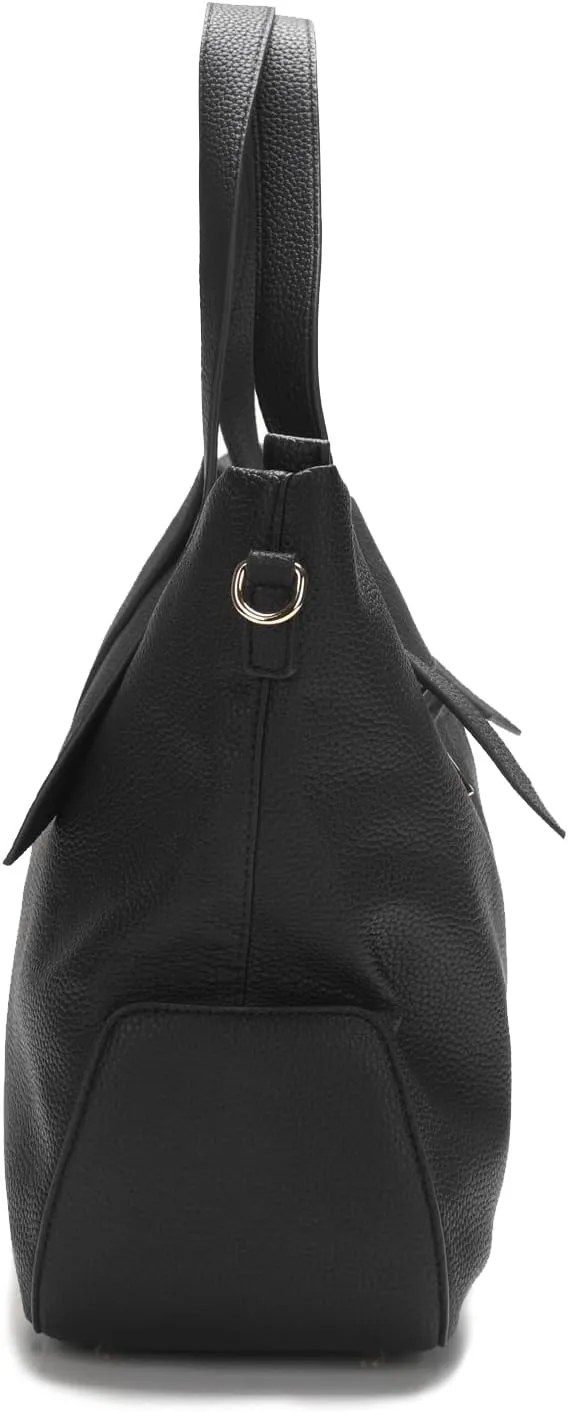 Leather Tote Shoulder Bag for Women Satchel Handbag with Top Handles | Minimalist Elegant | Large Capacity Bag