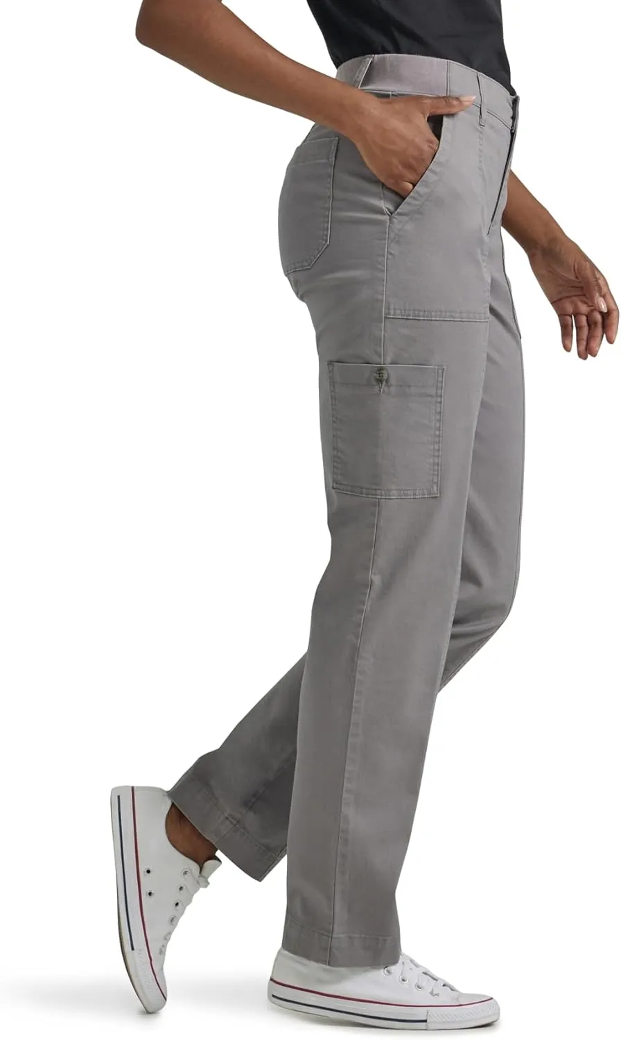 Lee Women's Petite Ultra Lux Comfort with Flex-to-go Utility Pant