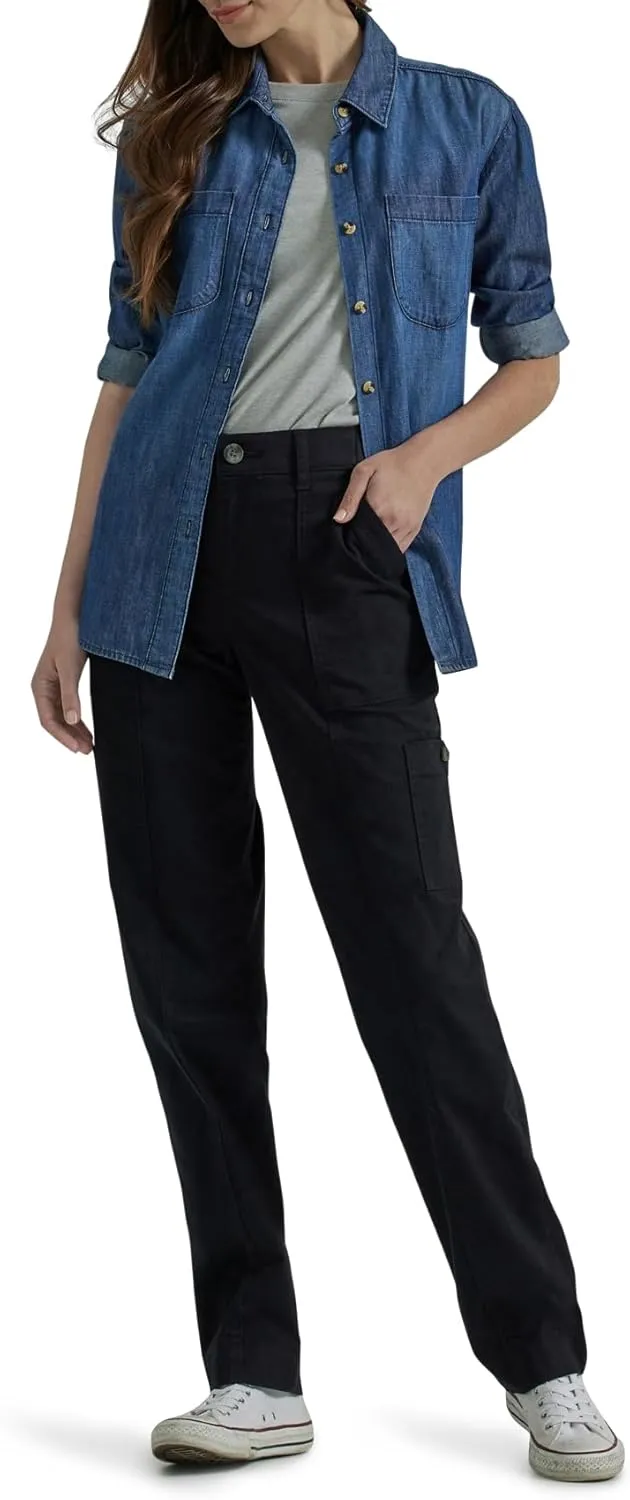 Lee Women's Petite Ultra Lux Comfort with Flex-to-go Utility Pant