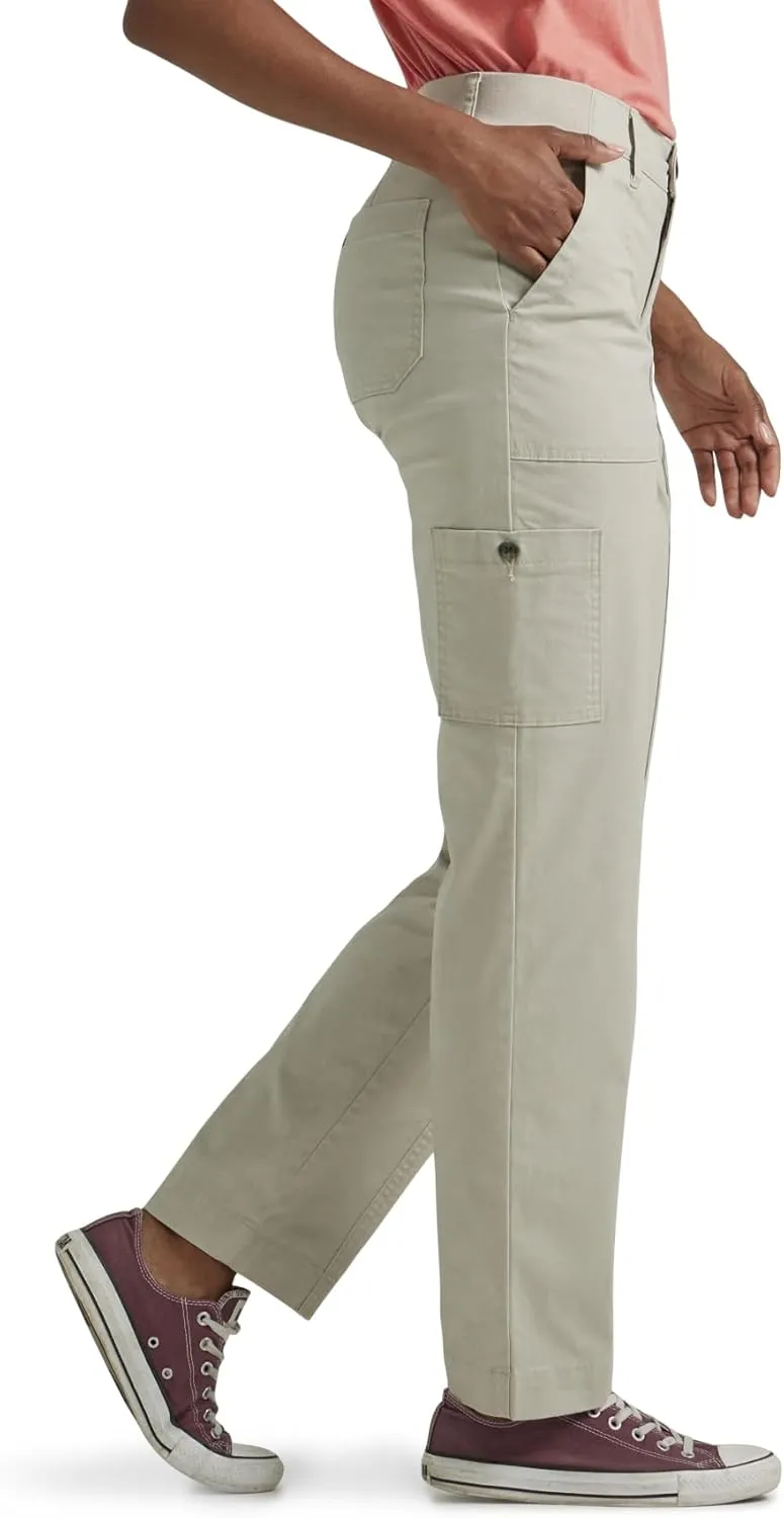 Lee Women's Petite Ultra Lux Comfort with Flex-to-go Utility Pant