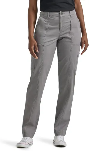 Lee Women's Petite Ultra Lux Comfort with Flex-to-go Utility Pant