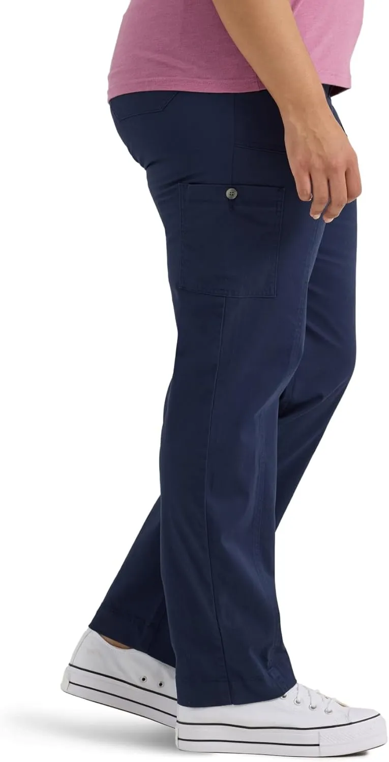 Lee Women's Plus Size Ultra Lux Comfort with Flex-to-go Utility Pant