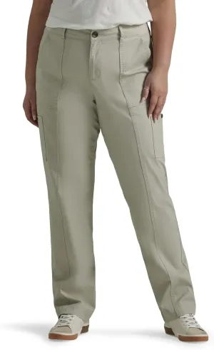 Lee Women's Plus Size Ultra Lux Comfort with Flex-to-go Utility Pant
