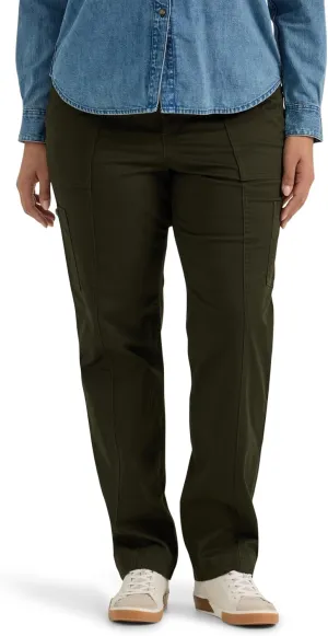 Lee Women's Plus Size Ultra Lux Comfort with Flex-to-go Utility Pant