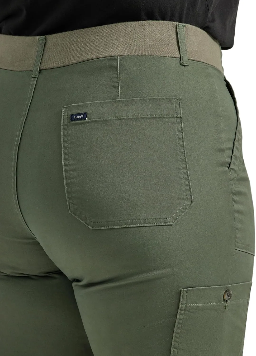 Lee Women's Plus Size Ultra Lux Comfort with Flex-to-go Utility Pant