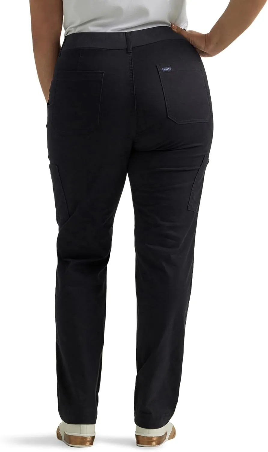 Lee Women's Plus Size Ultra Lux Comfort with Flex-to-go Utility Pant