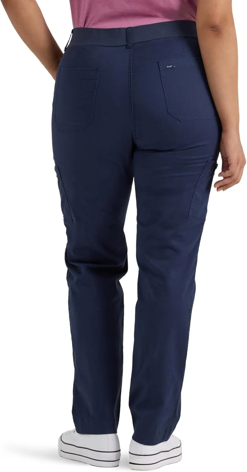 Lee Women's Plus Size Ultra Lux Comfort with Flex-to-go Utility Pant