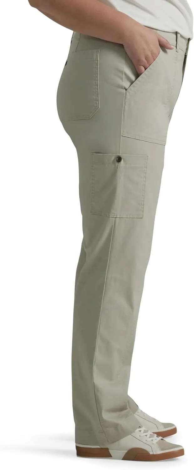 Lee Women's Plus Size Ultra Lux Comfort with Flex-to-go Utility Pant