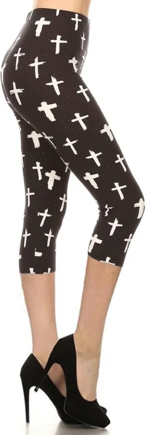 Leggings Depot High Waisted Family & Holiday Events Print Leggings for Women - Reg, Plus, 1X3X, 3X5X