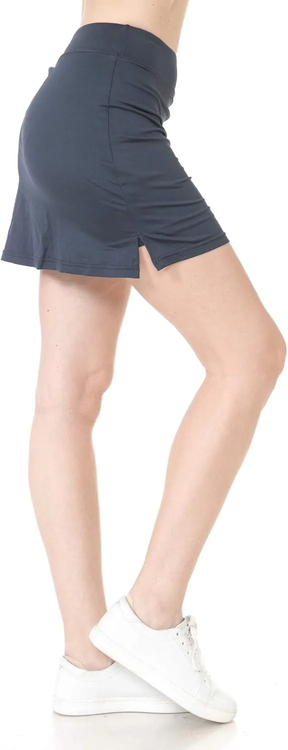 Leggings Depot Women's Pleated Athletic Skirts Flowy Tennis Skirts for Women Golf Skorts