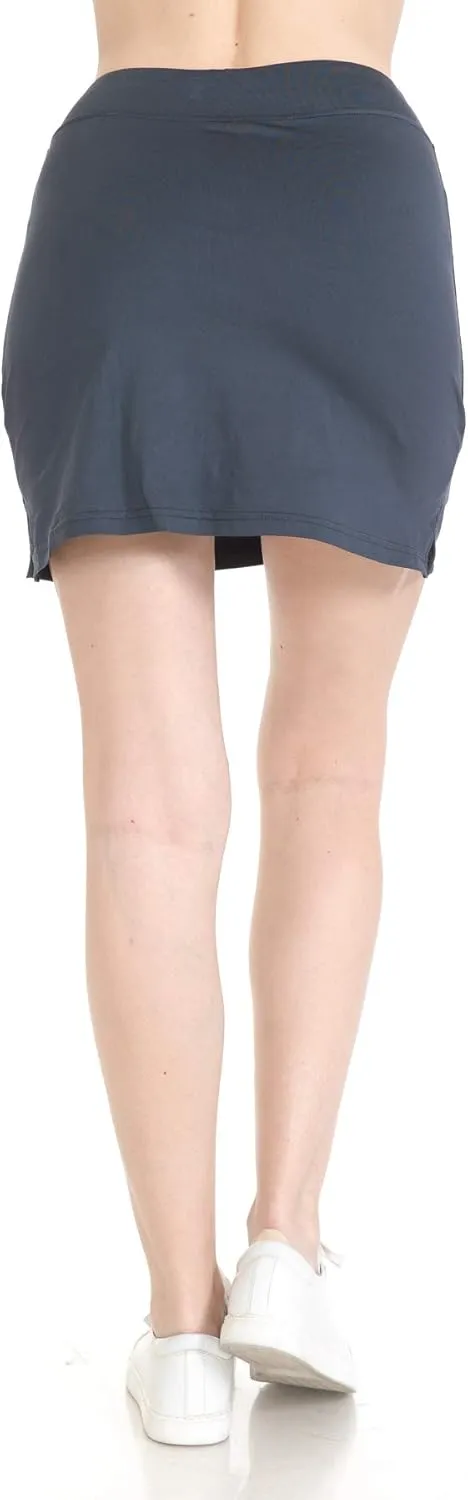 Leggings Depot Women's Pleated Athletic Skirts Flowy Tennis Skirts for Women Golf Skorts