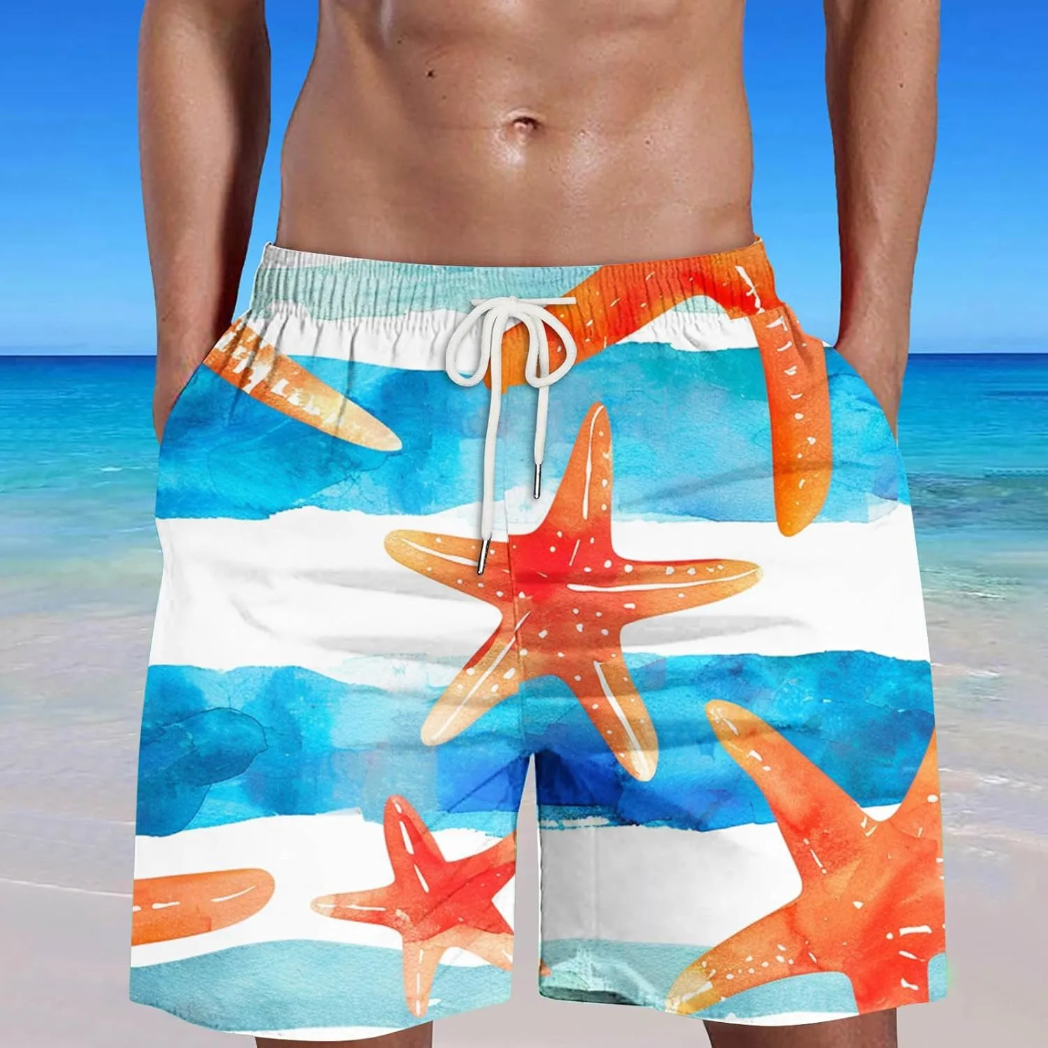 Linen White Shorts Men Shorts Beach Pants Prank Toysxp Costume Masquerade Prank Buttocks Green Striped Shorts Mens