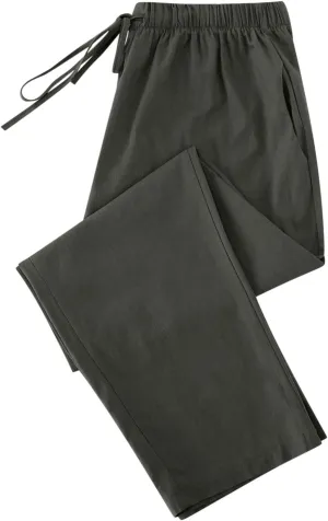 Lmdudan 2025 Women Casual Cotton Linen Pants Lightweight Summer Elastic Waist Beach Pants Plus Size Solid Lounge Long Trouser