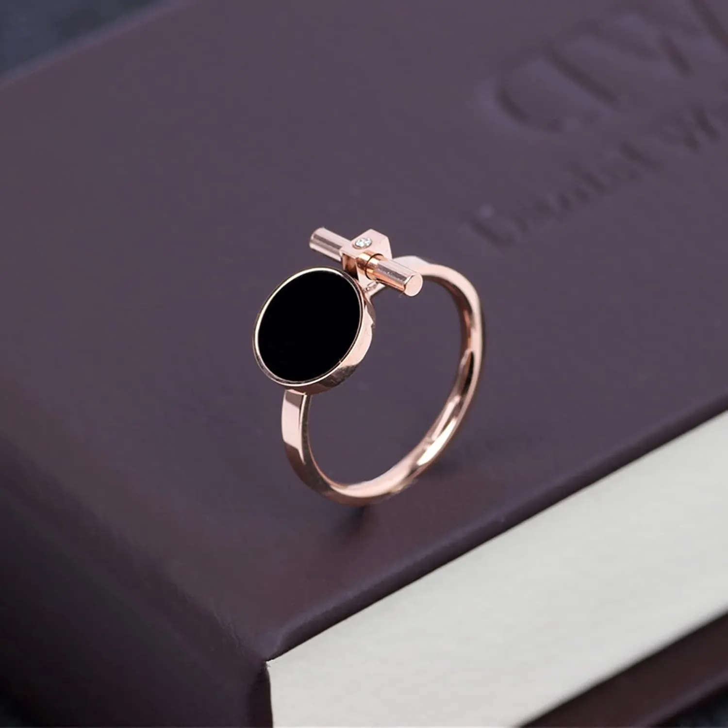 Loqimu Geometry Rings Round Dome Finger Rings for Women Teen Girls Stainless Steel Stacking Ring Eternity Bands Personality Titanium Aesthetic Rings Jewelry Gift