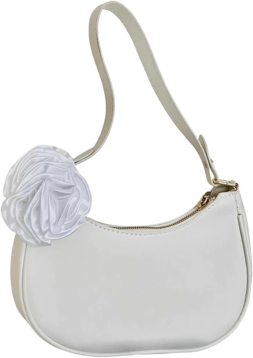 L'ouve Shoulder Bags for Women Cute Hobo Tote Handbag Under the Arm Purses Mini Clutch Purse with Zipper Closure 2024